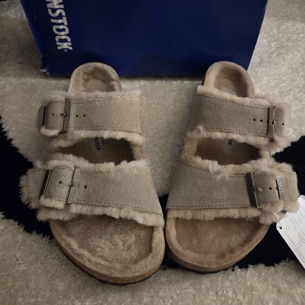 BIRKENSTOCK ARIZONA SHEARLING SANDAL SZ EU 42 - Picture 3 of 6